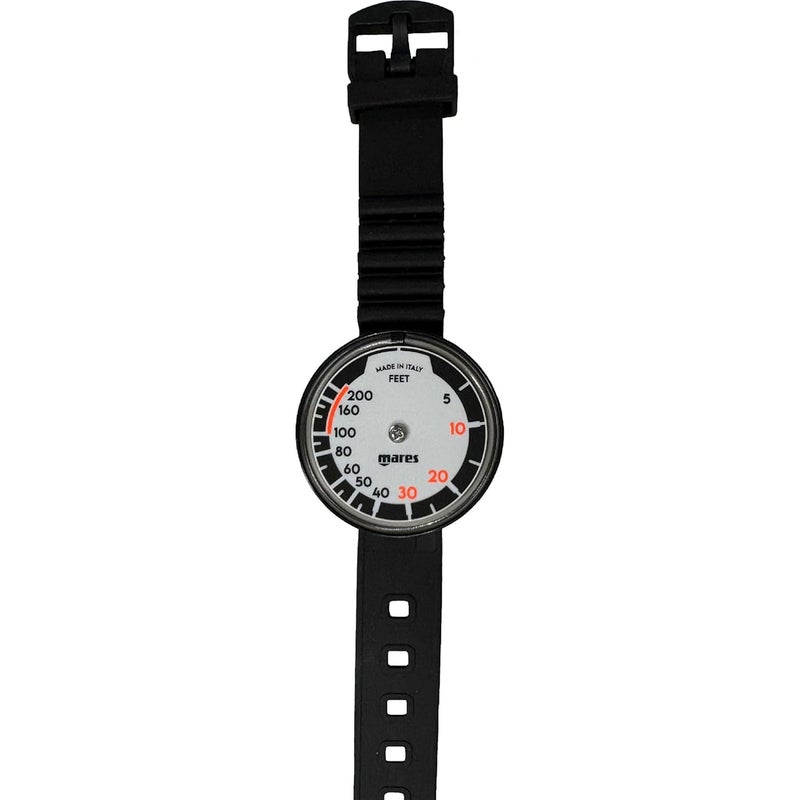 Mares M Depth Gauge Wrist Capillary (414436) - Wrist-Mounted Analog Capillary Depth Gauge with 60mm Dial & Max Depth Indicator - Image 2